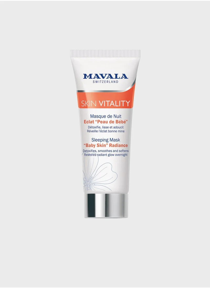 Mavala Swiss Skin Solution Skin Vitality Sleeping Mask Baby Skin Radiance 65ml