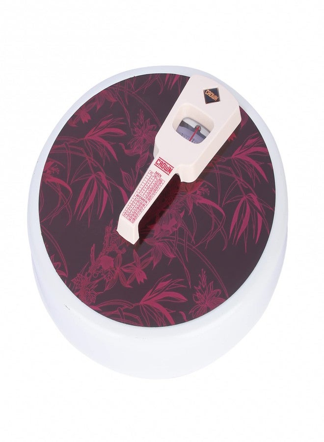 CROWN Round Deluxe Weighing Scale For Human Body, Mechanical Manual Analog Weighing Scale upto 150 kgs capacity (Colour : Sorted) with BMI Index - Image 3