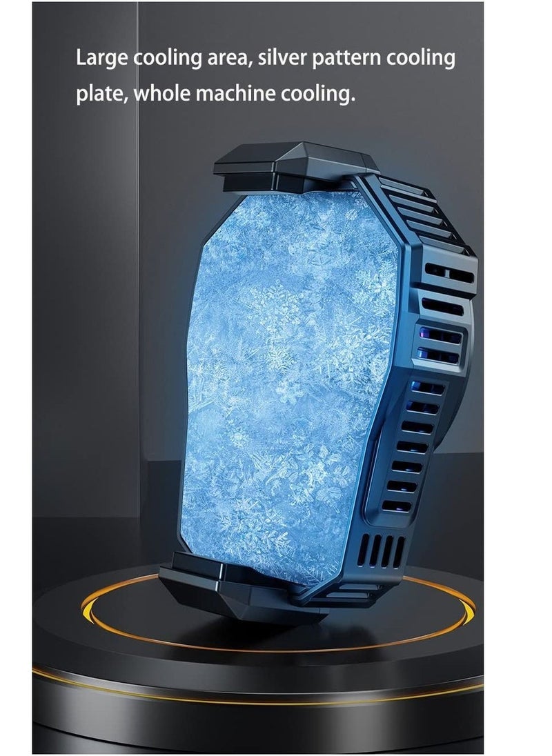 JUST STAR Gaming Mobile Phone Cooling Fan, Silent Radiator, Large Area, Intelligent Temperature Control Fan - Image 2