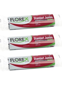 Florex Standard Jumbo Size Garbage Bag Black 80 x 110 cm 3 x 10 Packs  - Image 1