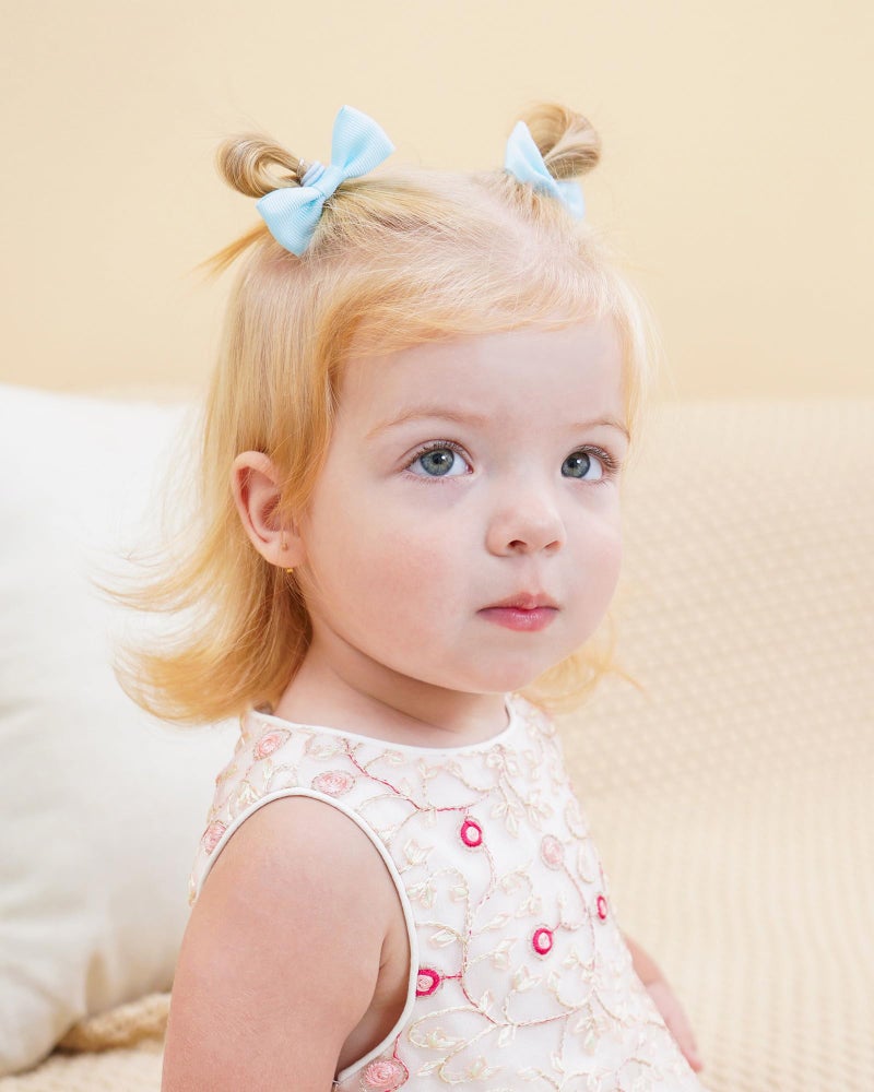 Jollybows 80 Pcs Hair Bow Tie For Girls - Baby Mini Hair Tie Bows Elastic Hair Accessories For Toddler Infant - Image 4