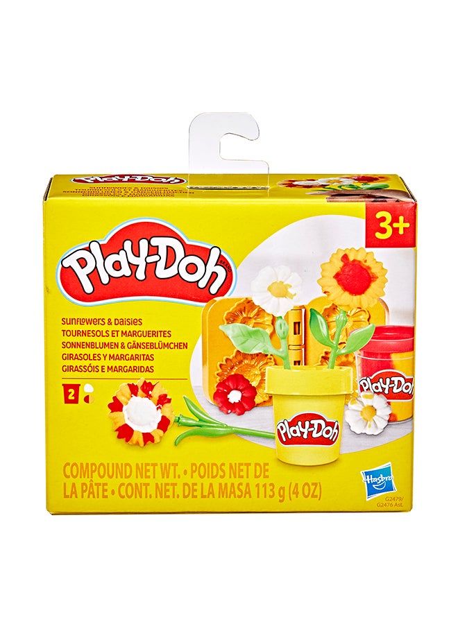 Play-Doh لعبة زهور عباد الشمس والديزي من بلاي دو، مجموعة فنون وحرف للأطفال، هدايا للبنات والأولاد 3+ - Image 2