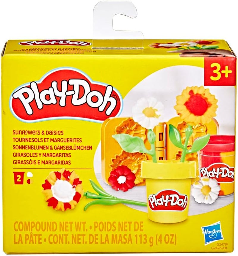 Play-Doh لعبة زهور عباد الشمس والديزي من بلاي دو، مجموعة فنون وحرف للأطفال، هدايا للبنات والأولاد 3+ - Image 3