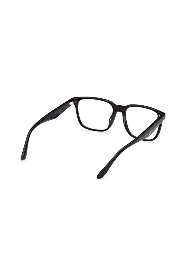 BMW Men's Rectangular Eyeglass Frames Shiny Black BMW BW5063-H00155 55 mm - Image 5