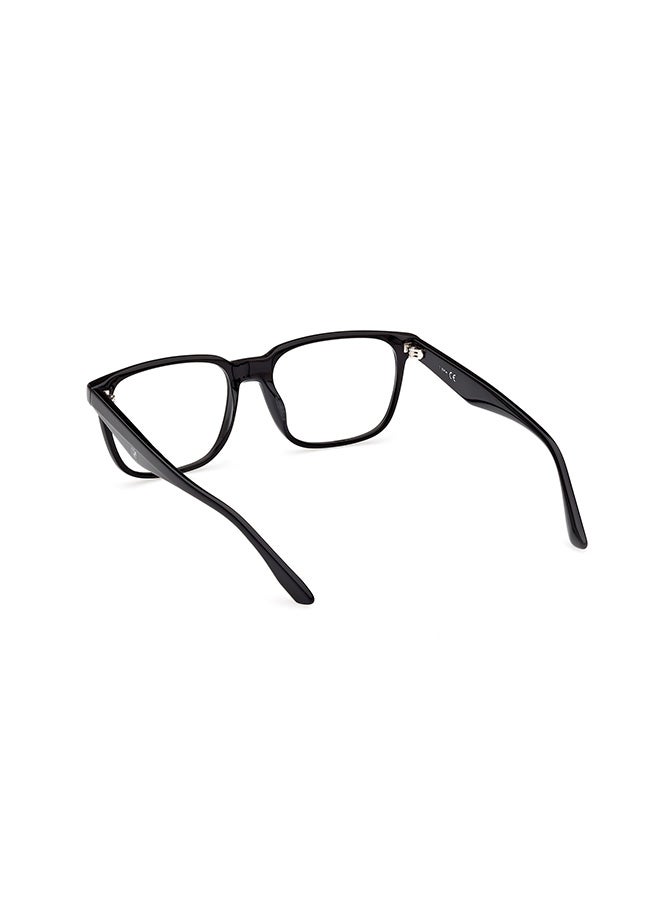 BMW Men's Rectangular Eyeglass Frames Shiny Black BMW BW5063-H00155 55 mm - Image 3