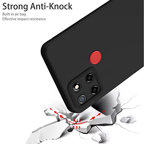 Pikkme Back Cover for Realme Narzo 30A/Realme Narzo 20/Realme C25s / Realme C25 / C12 | Slim Soft Matte Silicone Cover with Camera Protection & Shockproof Bumper Case (Black) - Image 4