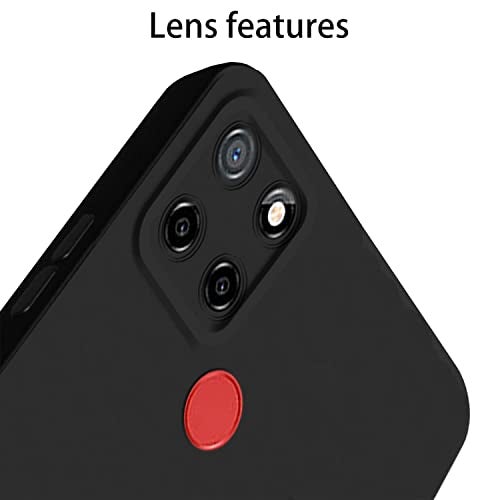 Pikkme Back Cover for Realme Narzo 30A/Realme Narzo 20/Realme C25s / Realme C25 / C12 | Slim Soft Matte Silicone Cover with Camera Protection & Shockproof Bumper Case (Black) - Image 5