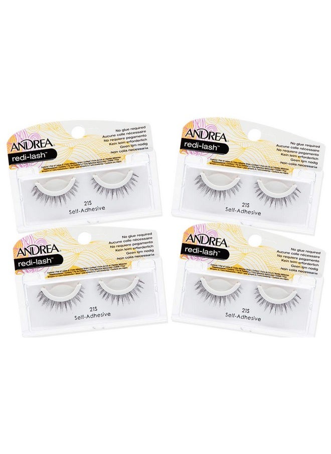 Andrea - Redilash Selfadhesive False Lashes 21S 4 Pack - Image 1