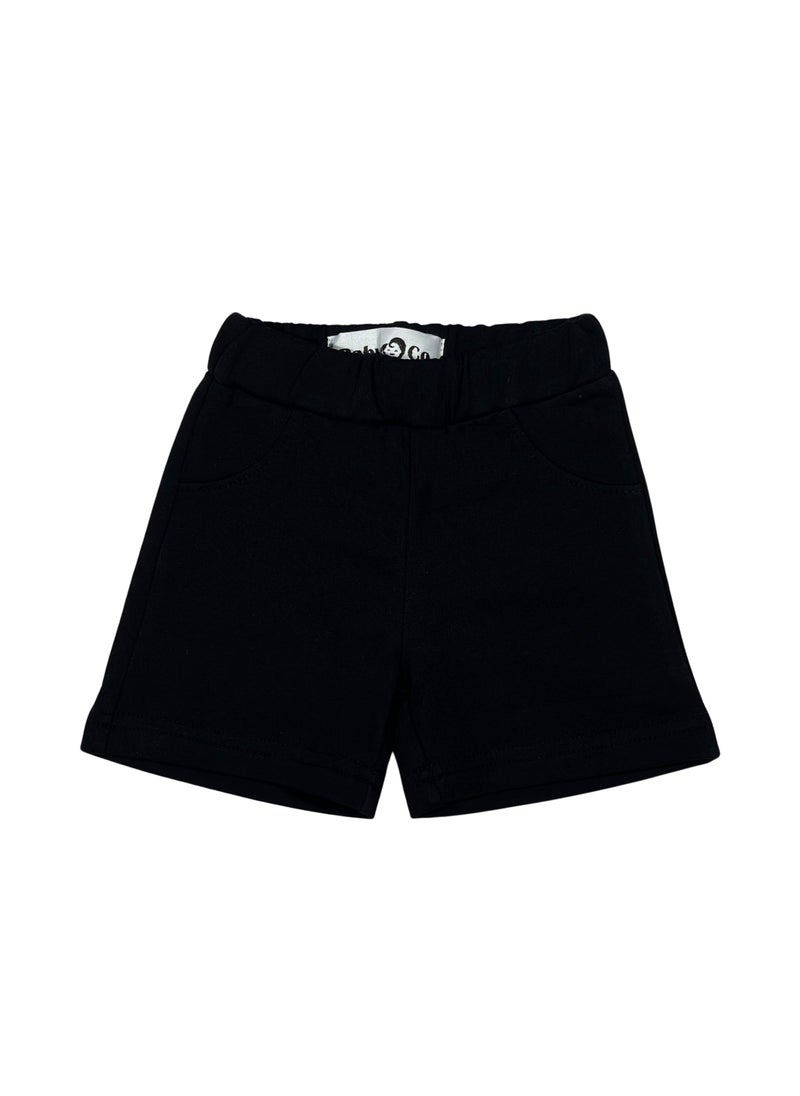 Baby Co. - Grey Dinosaur in Car Set(Grey t-shirt + Black Shorts) - Image 1