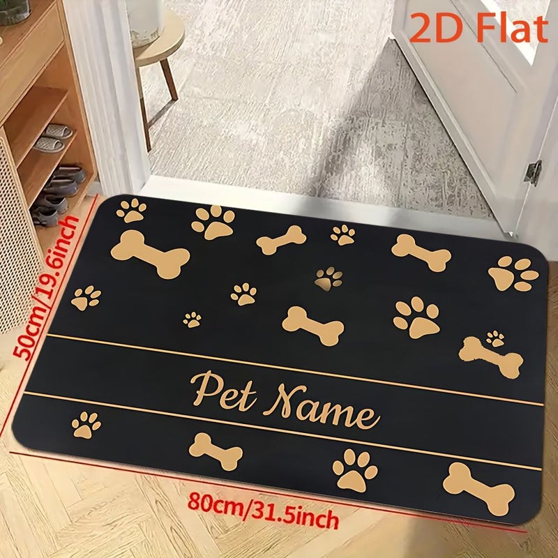 Personalized Pet Doormat with Non Slip Backing 45x75cm Machine Washable - Image 5