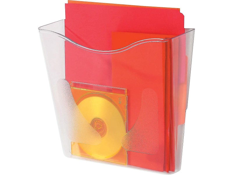 Deflecto 63001 Docupocket portrait orientation wall file pocket, 10-1/4wx4dx10h, clear - Image 3