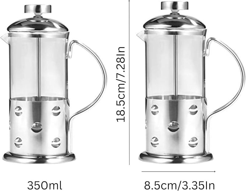 Fitto Coffee Pot Press, Plunger Coffee Teapot, 350mm Size, Ideal for Home and Office - Image 3