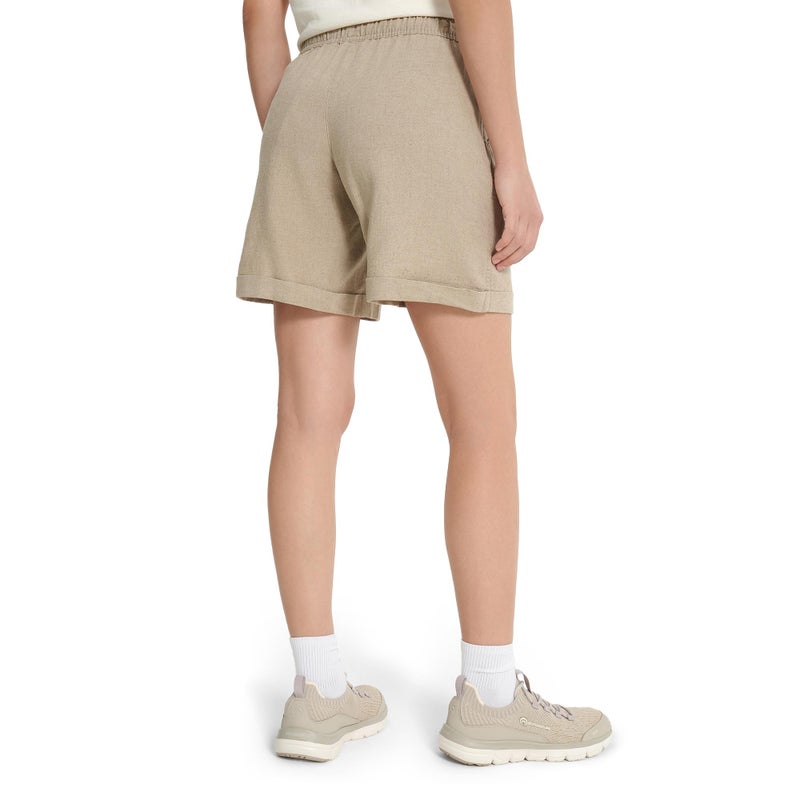 Outventure شورتات نسائية 2-Pack Outventure، مزيج من الكتان والفيكوز، بقصة فضفاضة، حزام قابل للتعديل، جيوب عملية - Image 4