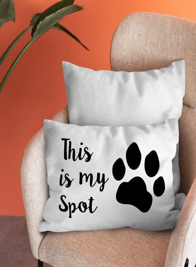 Burosev Funny This is My Spot Dog Paw Soft Reversible Throw Pillow Cover, Reserved for The Dog Decorative Pillowcase, Dog Lover Farmhouse Decor Decorations for Home Bedroom Sofa Room (12 x 20 Inch) - Image 5
