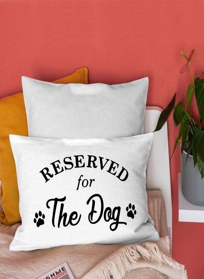 Burosev Funny This is My Spot Dog Paw Soft Reversible Throw Pillow Cover, Reserved for The Dog Decorative Pillowcase, Dog Lover Farmhouse Decor Decorations for Home Bedroom Sofa Room (12 x 20 Inch) - Image 4