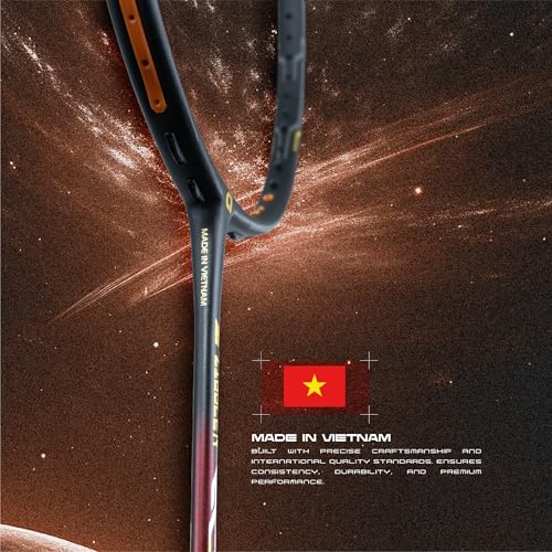 Apacs Z-Ziggler Next Gen (Unstrung) | 38lbs max Tension | Ultra Slim Shaft | 100% Japanese Graphite | (4U) Head Heavy Balance | Made in Vietnam Badminton Racket with Cover (Black Maroon) - Image 2
