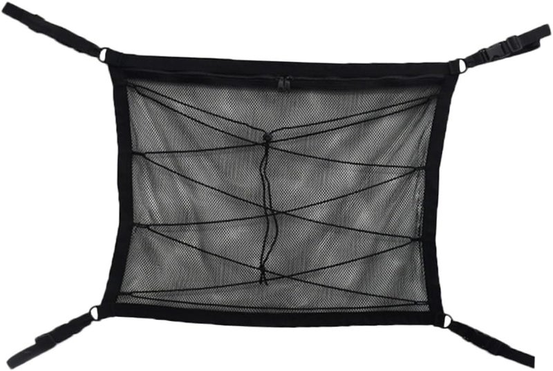 Car Ceiling Mesh Net Organizer for Car Interior Storage Breathable Overhead Cargo Net for Road Trip Essentials for Toys Snacks and Sundries - Image 1