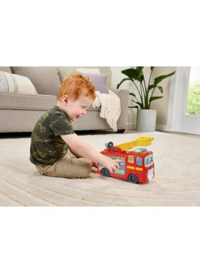 VTech Rescue Buddies Fire Engine, Songs & Learning Discovery Station, Easy-Touch Buttons, Ages 12–36 Months - Image 2