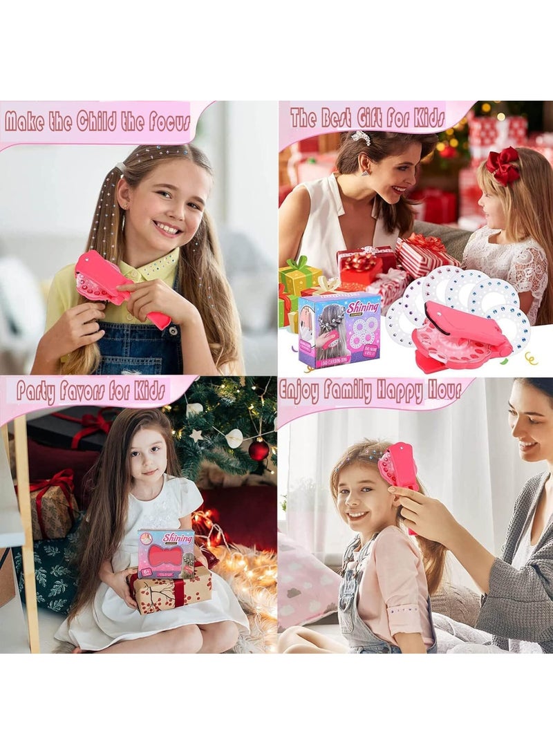 Hair decoration set, makeup toy, girl hair stick diamond toy and water diamond, suitable for hair, clothing and crafts, with 180 sparkling gems - Image 4