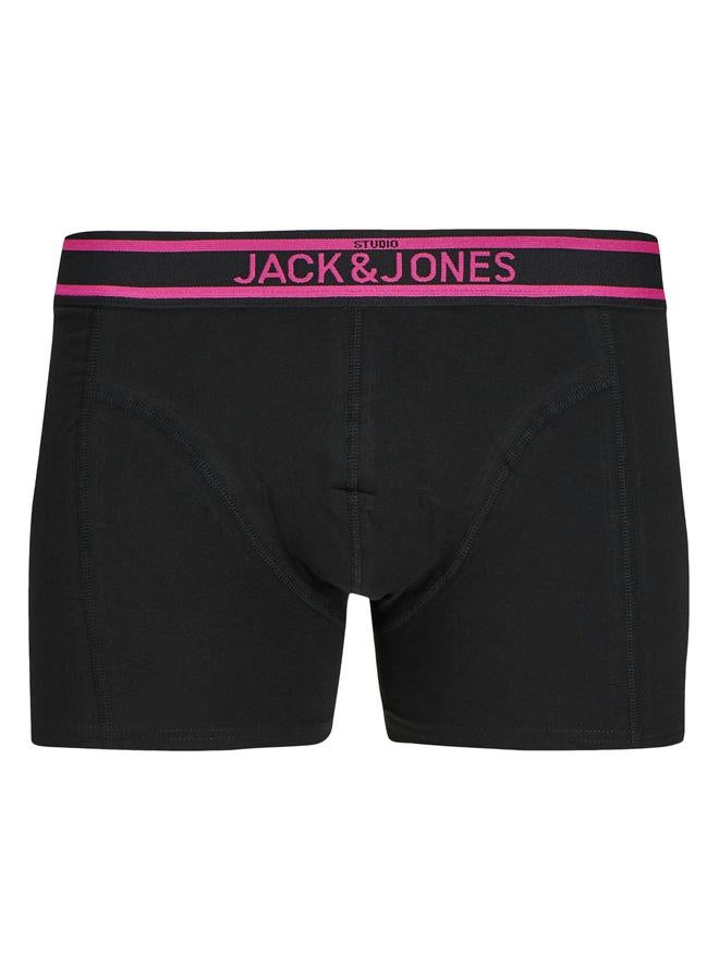 JACK & JONES Jack & Jones Pack of 3 - Solid Printed Waistband Trunk  - Image 2