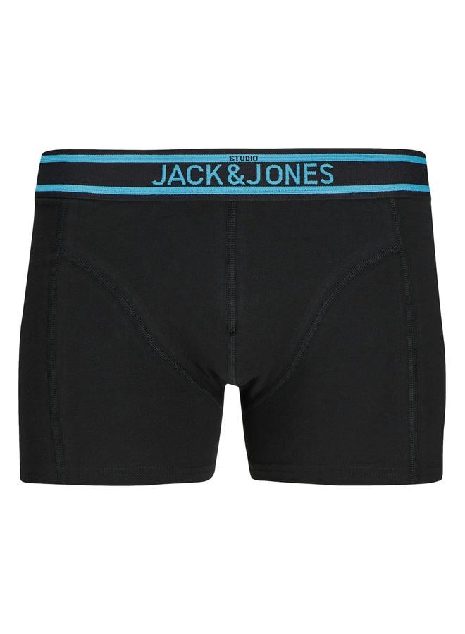 JACK & JONES Jack & Jones Pack of 3 - Solid Printed Waistband Trunk  - Image 4