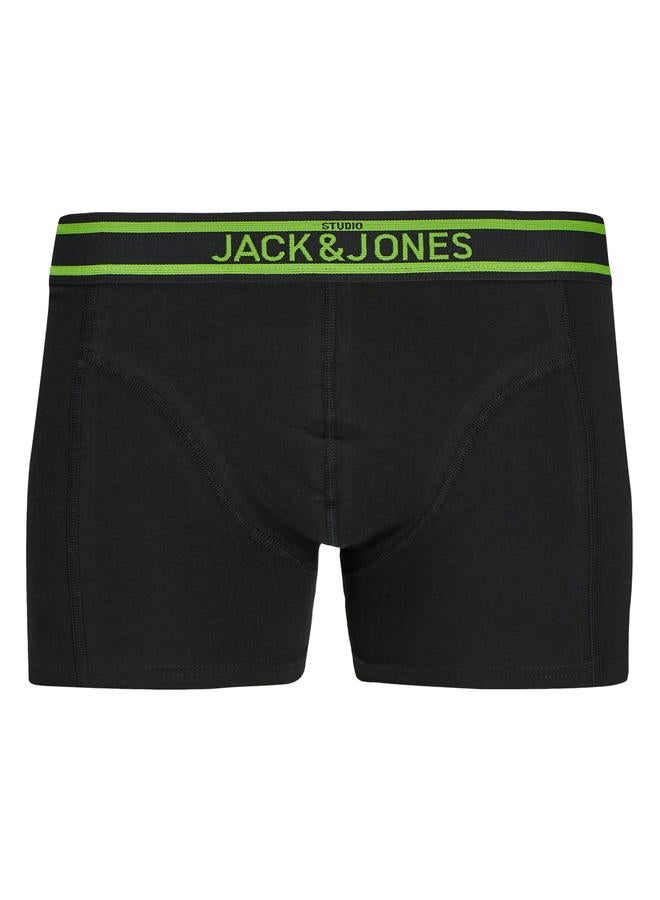 JACK & JONES Jack & Jones Pack of 3 - Solid Printed Waistband Trunk  - Image 3