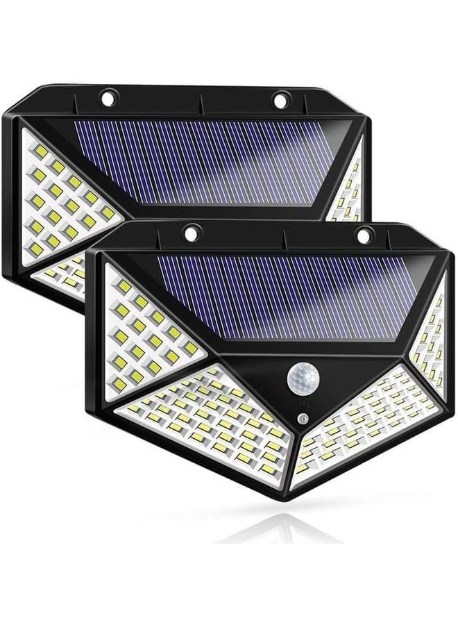 Arabic 2-Pack Solar LED Outdoor Lights with Reflector – Waterproof, Ideal for Front Door, Yard, Garage, and Deck - Image 1