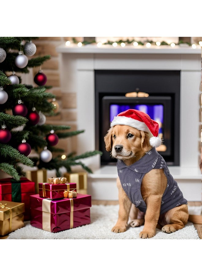 Rbenxia 4 Pieces Buffalo Plaid Dog Sweaters with Leash Ring Soft Fleece Vest Warm Dog Pullover Jacket Cat Pets Winter Outfits (X-Large) - Image 5