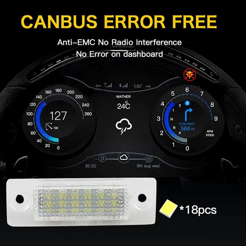 DEMULAX LED License Plate Light for VW Models - Image 5