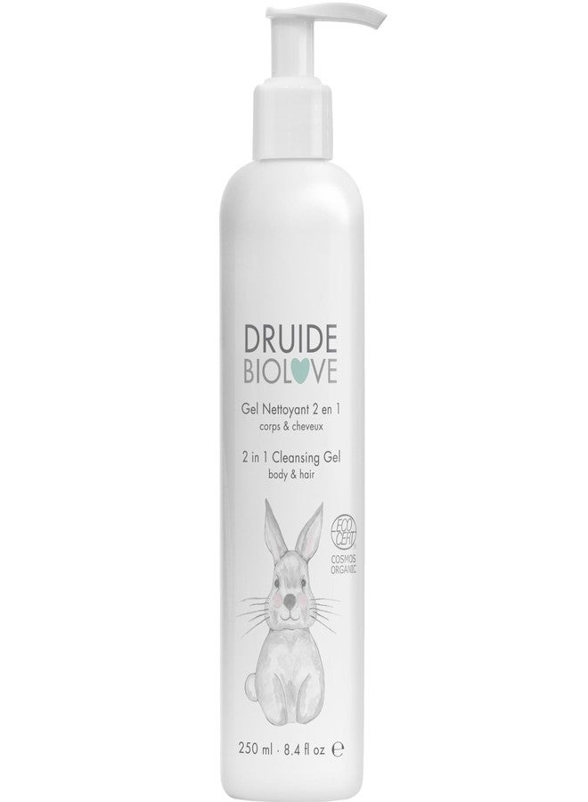 DRUIDE 2-in-1 Cleansing Gel Body Hair Care ,organic Baby Shampoo Clean Care & Wash, Sulfate-Free, For Children Prone to Eczema, 250 ml (8.4 oz Size Chamomile,Orange Star Anise Made in Canada - Image 1