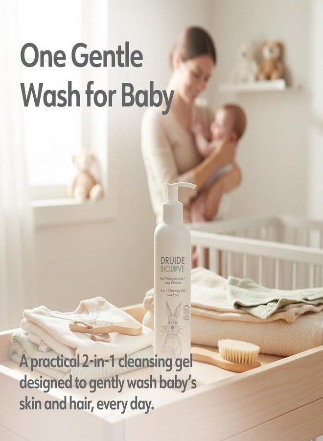 DRUIDE 2-in-1 Cleansing Gel Body Hair Care ,organic Baby Shampoo Clean Care & Wash, Sulfate-Free, For Children Prone to Eczema, 250 ml (8.4 oz Size Chamomile,Orange Star Anise Made in Canada - Image 4