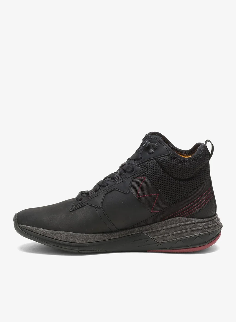 كاتربلر Black Fashion Mid Sneakers for Men