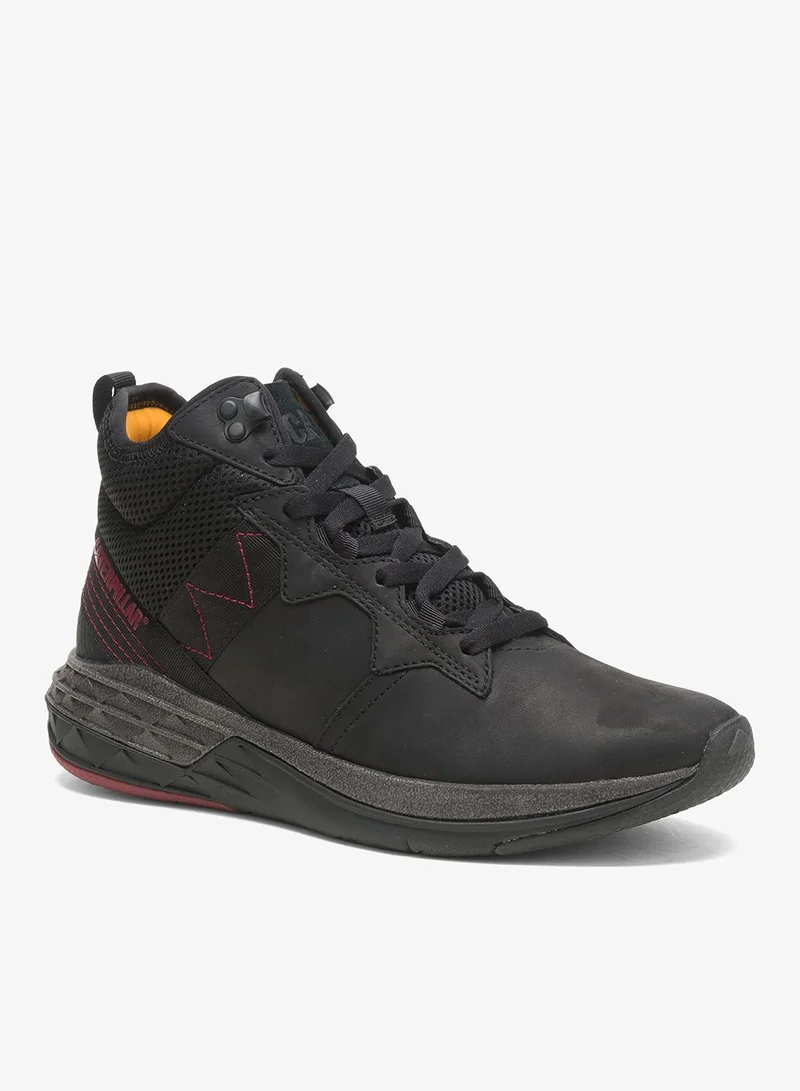 كاتربلر Black Fashion Mid Sneakers for Men