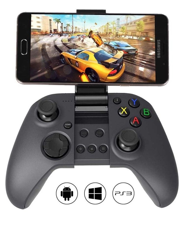 MYGT C04 Wireless Bluetooth Gamepad for PC, Android and PS3 (Black) Not Suport Iphone