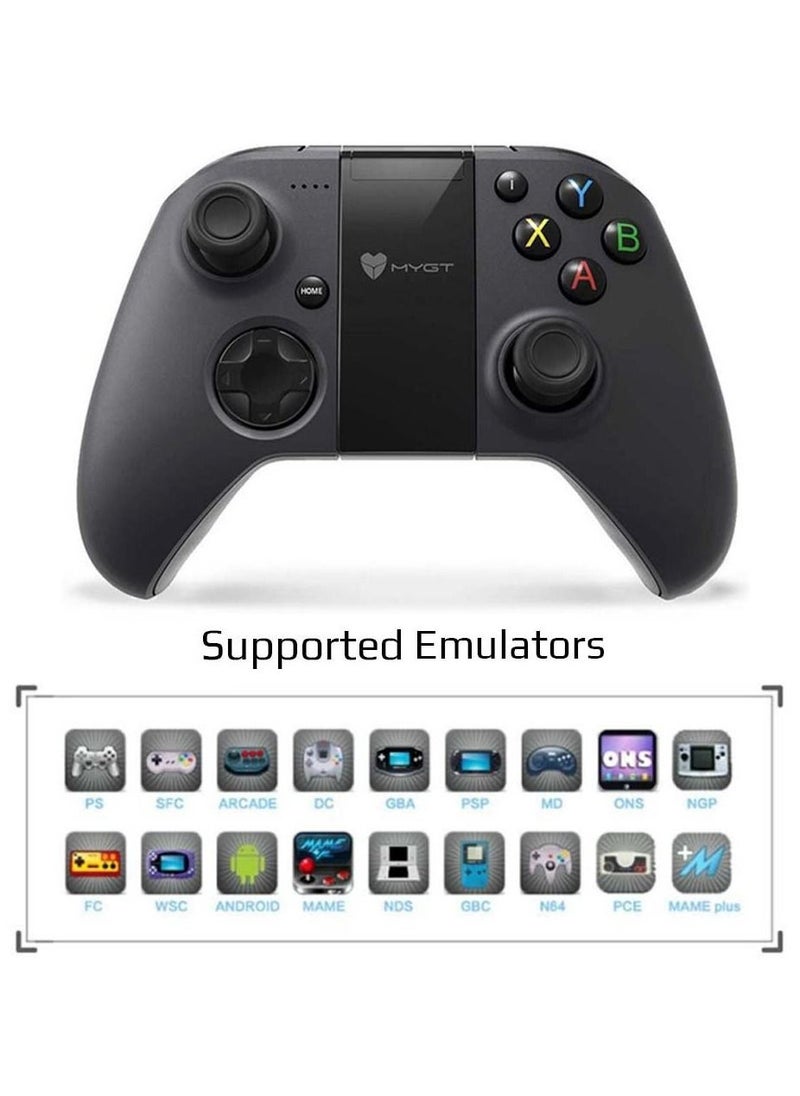 MYGT C04 Wireless Bluetooth Gamepad for PC, Android and PS3 (Black) Not Suport Iphone