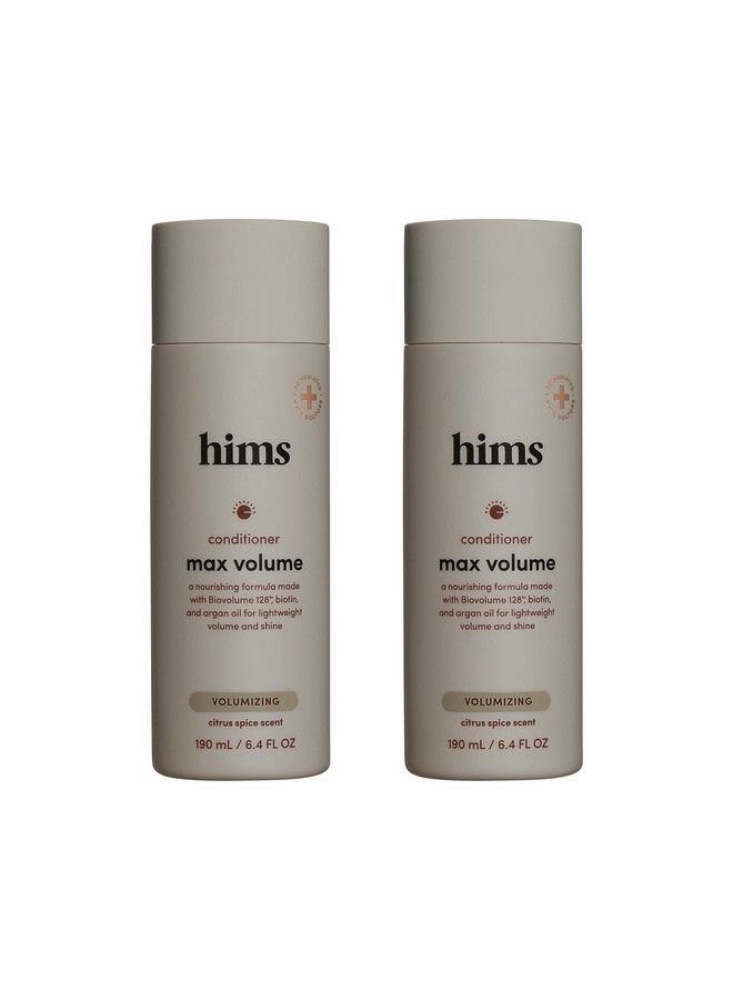 HIMS & HERS Hims Max Volume Conditioner 2 Pack Volumizing Conditioner For Men Citrus Spice Men Natural Conditioner Moisturizes Adds Shine & Bounce 2 X 6.4 Fl Oz Bottles - Image 2