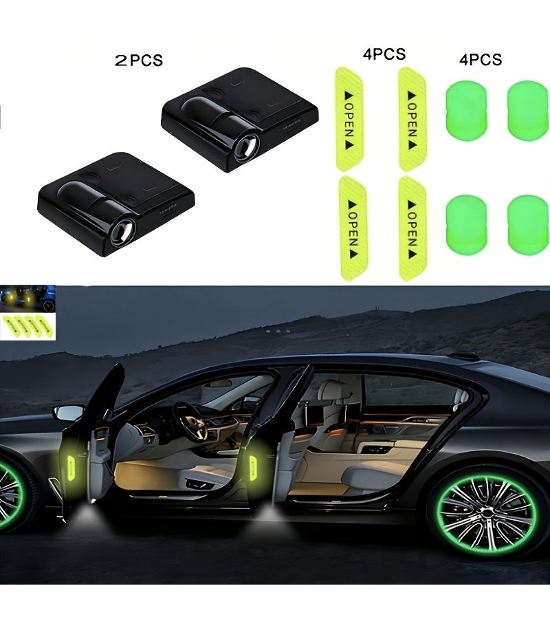 For Dodge 2pcs LED Car Door Logo Projection Welcome Lights Super Bright - Image 1