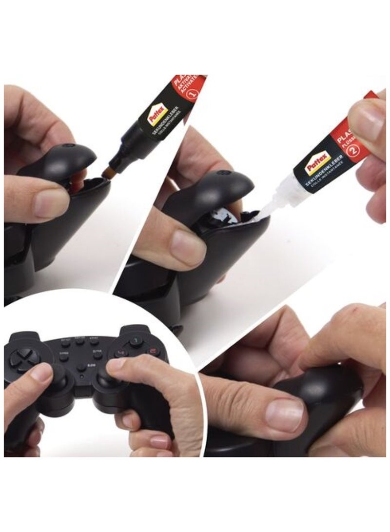 باتكس سوبر جلو للبلاستيك 2 جرام + 4 مل - Image 3