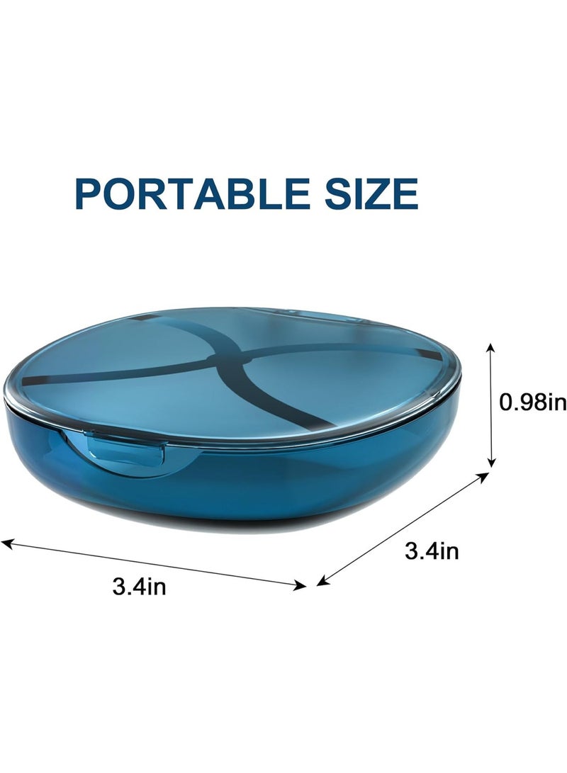 علبة مثبت تقويم الاسنان مع مرآة مدمجة، حزام مضغ، أداة إزالة وفرشاة تنظيف | علبة تقويم متينة للسفر، المنزل والمكتب - Image 2