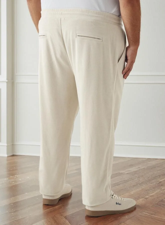 Maxim  Men Regular Fit Flexi Waist Joggers with Pockets for Men | Best Price UAE