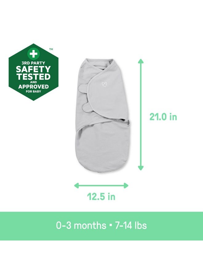 SwaddleMe - SwaddleMe by Ingenuity Easy Change Swaddle - Size Small/Medium, 0-3 Months, 1-Pack (Ikat Geo) - Image 1