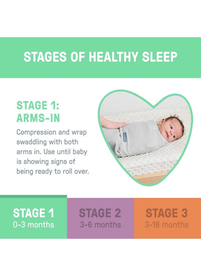 SwaddleMe - SwaddleMe by Ingenuity Easy Change Swaddle - Size Small/Medium, 0-3 Months, 1-Pack (Ikat Geo) - Image 1