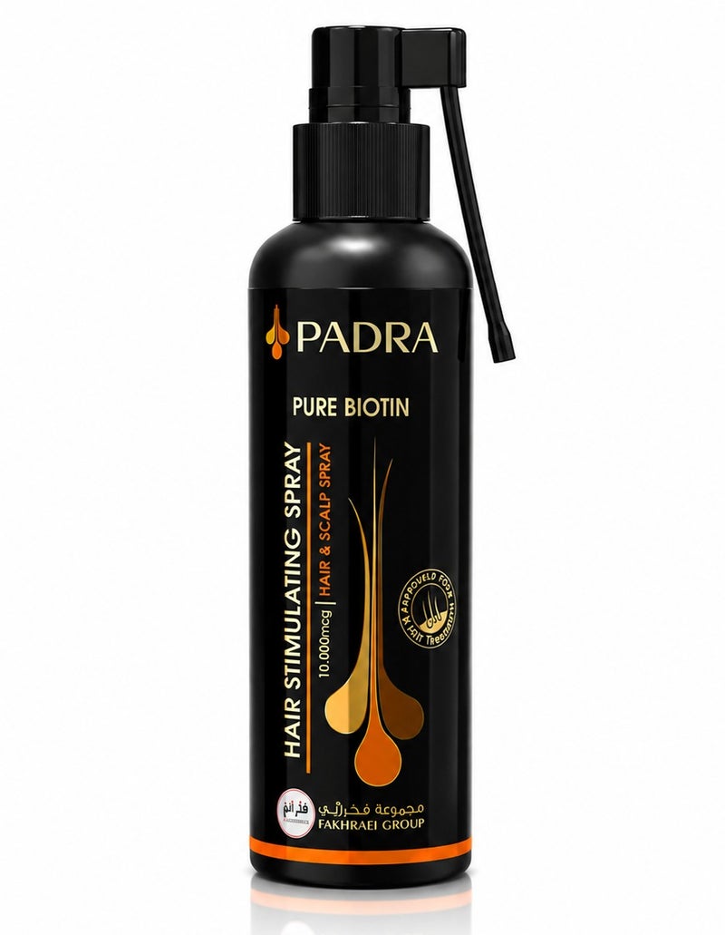 PADRA Pure Biotin Hair & Scalp Stimulating Spray 10,000mcg – Hair Growth & Strength – 60ml Unisex - Image 1
