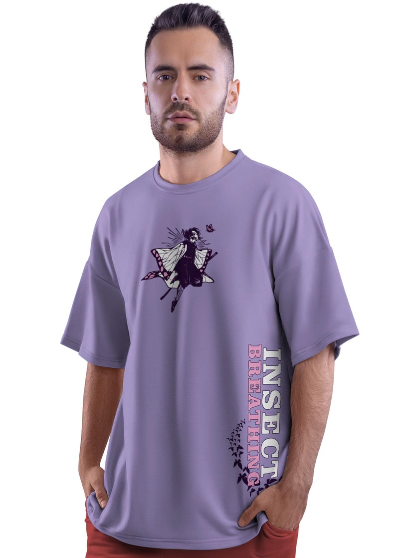 crazymonk Shinobu Kocho Oversized T-Shirt - Lilac, XL - Image 3
