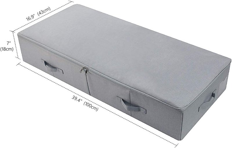 صندوق تخزين تحت السرير بحجم جامبو من Iwill CREATE PRO - 100x43x18 سم، رمادي فاتح - Image 3