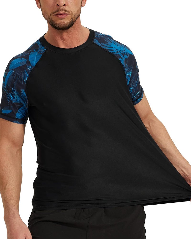 VAYAGER Men's Swim Shirts Rash Guard UPF 50+ T Shirts Quick Dry Loose Fit Water Surfing Shirt - Image 4