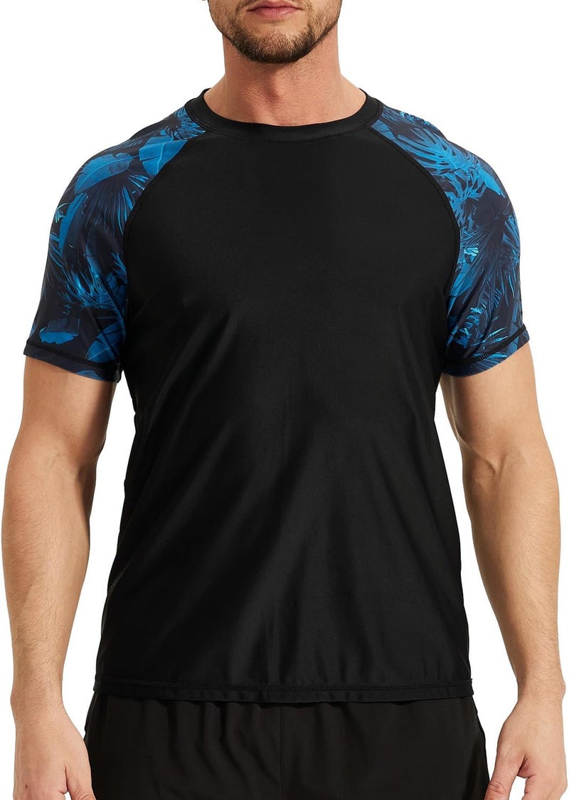 VAYAGER Men's Swim Shirts Rash Guard UPF 50+ T Shirts Quick Dry Loose Fit Water Surfing Shirt - Image 1
