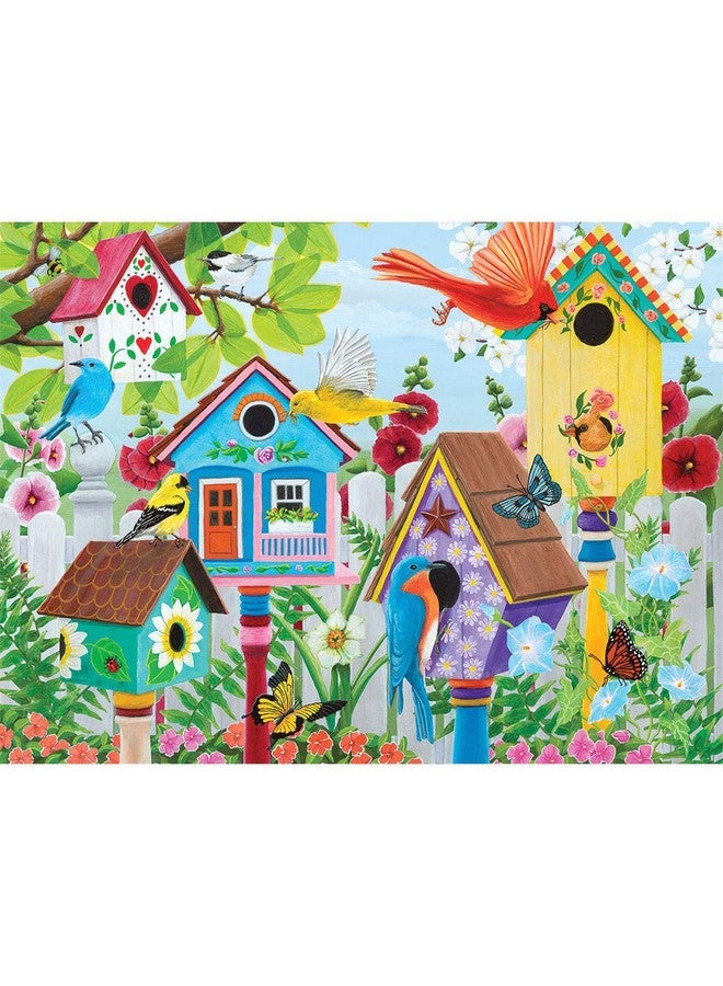 Bits and Pieces - 500 Piece Jigsaw Puzzle for Adults - ‘Birdhouse Garden’ 500 pc Large Piece Jigsaw by Artist Kathy Bambeck - 18” x 24” - Image 1