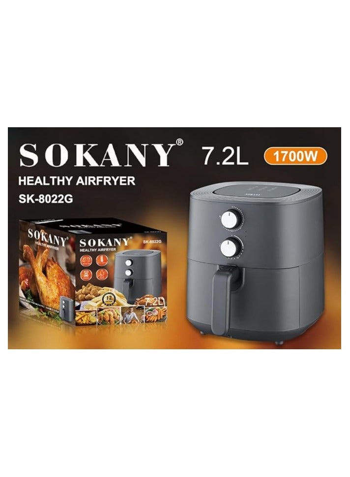 سوكاني مقلاة هوائية سوكاني 7.2 لتر SK-8022G مقلاة هوائية سوكاني 1700 وات - Image 2
