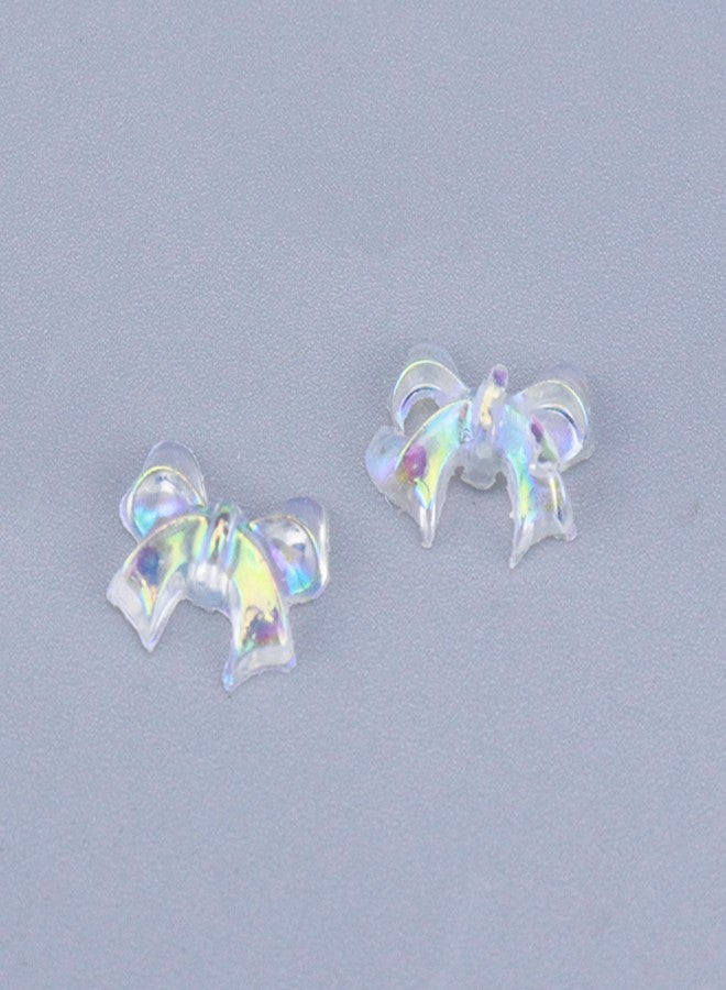Nicerity Clear Bow Knot Shape Nail Art Charms,100pcs - Image 4